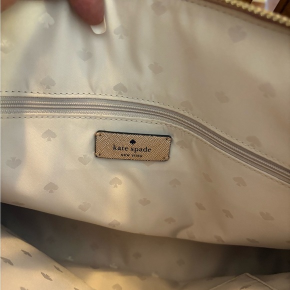 Kate Spade Lola Tinsel Shimmer Glitter Rose Gold Tote Bag - Picture 13 of 13